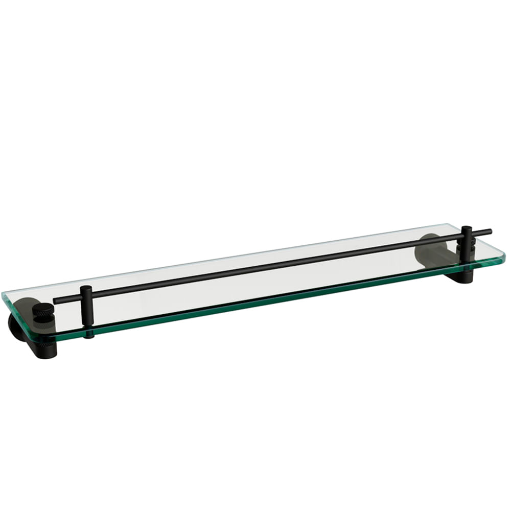 Porta Shampoo Zigrinato Diverse 500 mm Aco Inox 304 Preto Italy Line 82745_0